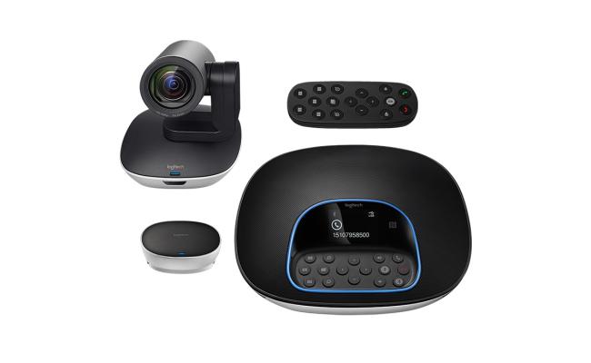 Logitech video conferencing group for mid to large-sized meeting rooms